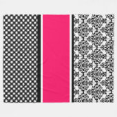 Polaire couverture damassée rose chaud (Devant (Horizontal))