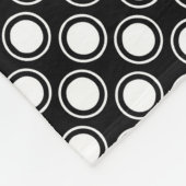 Polaire couverture damassée rose chaud (Coin)