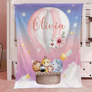 Polaire Couverture d'animal bébé personnalisée, Pépinière