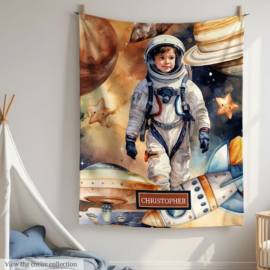 Polaire Couverture d'astronaute personnalisée pour l'amour