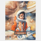 Polaire Couverture d'aventure spatiale pour garçons Style (Devant)