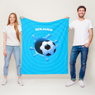Polaire Couverture de balle de soccer personnalisée