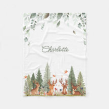 Couverture de bébé Bohème Forestière | Décoration