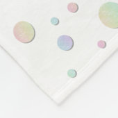 Polaire Couverture de bébé licorne personnalisée (Coin)
