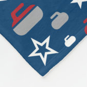 Polaire Couverture de bordage de rouge, blanche et bleue (Coin)