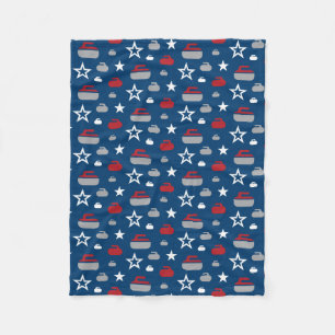Polaire Couverture de bordage de rouge, blanche et bleue