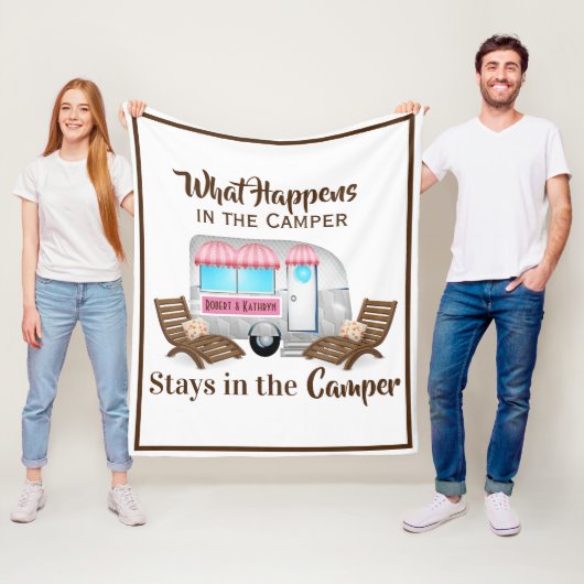 Polaire Couverture de caméra rose personnalisée (En situation)