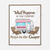 Polaire Couverture de caméra rose personnalisée (Devant)