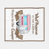 Polaire Couverture de caméra rose personnalisée (Devant (Horizontal))