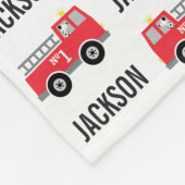 Polaire Couverture de camion-pompier PERSONNALISÉE (Coin)