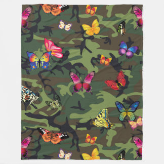 Polaire couverture de camouflage papillon
