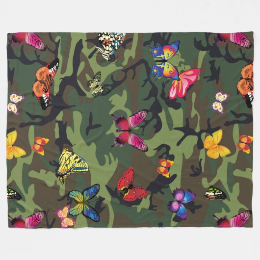 Polaire couverture de camouflage papillon (Devant (Horizontal))