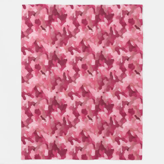 Polaire Couverture de camouflage rose pâle confortable