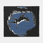 Polaire Couverture de canard de Hound Chasse de chien Blan (Devant (Horizontal))