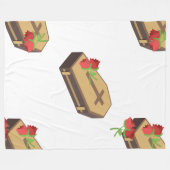 Polaire couverture de cercueil emojis (Devant (Horizontal))