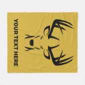 Polaire Couverture de chasse personnalisée aux cerfs pour  (Devant (Horizontal))