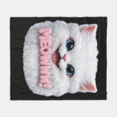 Polaire Couverture de chat Meowww (Devant (Horizontal))
