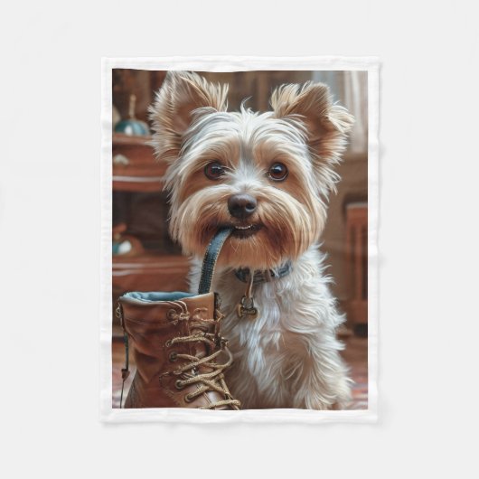 Polaire Couverture de chaussure pour chiots joueurs ADOM (Devant)
