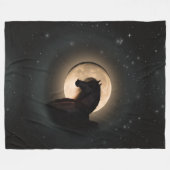 Polaire Couverture de cheval Brille de Lune Noire (Devant (Horizontal))