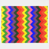 Polaire couverture de chevron arc-en-ciel (Devant (Horizontal))