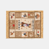 Polaire Couverture de chien de boîte personnalisée, cadeau (Devant (Horizontal))