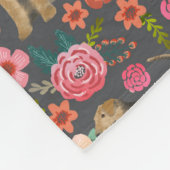 Polaire Couverture de chien floral Airedale Terrier (Coin)