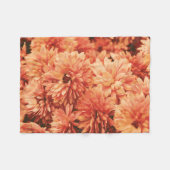 Polaire Couverture de chrysanthème orange (Devant (Horizontal))