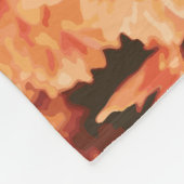 Polaire Couverture de chrysanthème orange (Coin)