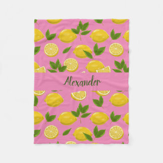 Polaire Couverture de citron pour bébés, enfants et adulte
