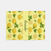 Polaire Couverture de citron pour bébés, enfants et adulte (Devant (Horizontal))