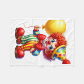 Polaire Couverture de clown de cirque heureux ADOM (Devant (Horizontal))
