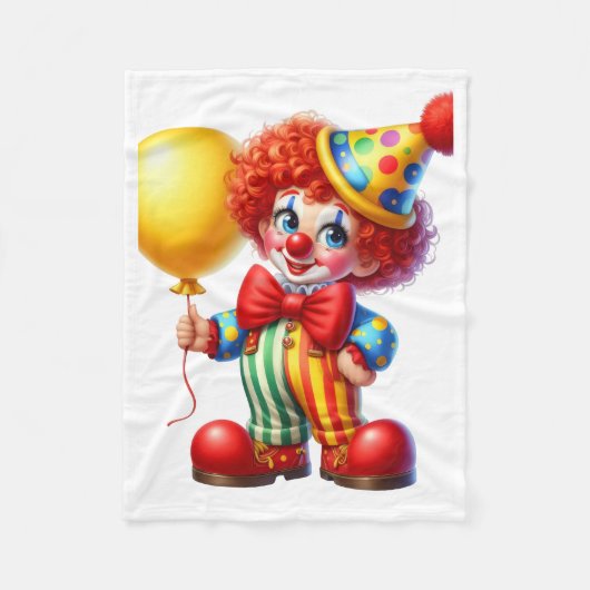 Polaire Couverture de clown de cirque heureux ADOM (Devant)