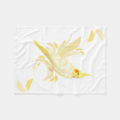 Polaire Couverture de Cockatiel de Lutino (Devant (Horizontal))