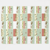 Polaire Couverture de collage de village de Noël de pays (Devant (Horizontal))