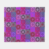 Polaire Couverture de courtepointe Boho - violet (Devant (Horizontal))