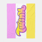 Polaire Couverture de décoration Gay TWINK Pride (Devant)