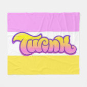Polaire Couverture de décoration Gay TWINK Pride (Devant (Horizontal))