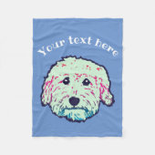 Polaire Couverture de doodle - Goldendoodle, don de loodle (Devant)
