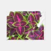 Polaire Couverture de feuilles de Coleus violet ADOM (Devant (Horizontal))