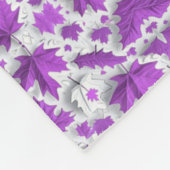 Polaire Couverture de feuilles d'érable violettes (Coin)