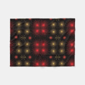 Polaire Couverture de feux d'artifice dorés et rouges (Devant (Horizontal))