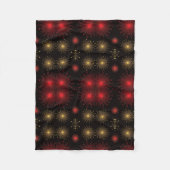 Polaire Couverture de feux d'artifice dorés et rouges (Devant)