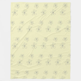 Polaire couverture de fleurs