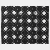 Polaire couverture de fleurs abstraites modernes (Devant (Horizontal))