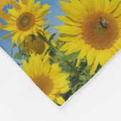 Polaire couverture de fleurs d'été jaune (Coin)