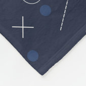 Polaire couverture de fleurs d'hiver de minuit (Coin)