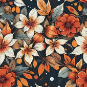 Polaire Couverture de fleurs rouillées moderne avec nom pe