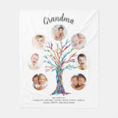 Polaire Couverture de garde de photos grand-mère (Devant)