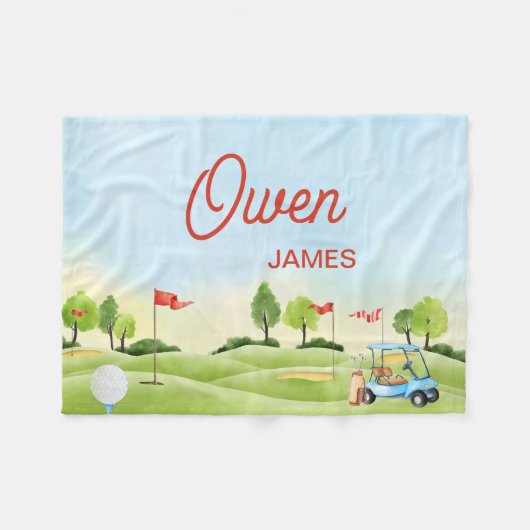 Polaire Couverture de golf, Couverture de pépinière de gol (Devant (Horizontal))