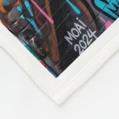 Polaire Couverture de graffiti d'art de rue urbain ADOM (Coin)